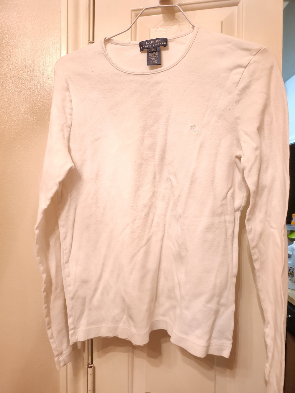 Lauren Ralph Lauren White Long Sleeve Tee